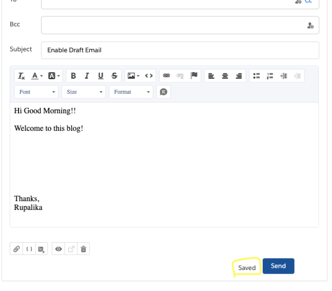 Enable Email Drafts for Cases – SFDC Learners
